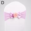 1PC Stretch Chair Bands Bowknot Flower Chair Sashes Banquet Event Decor Wedding Party Supplies