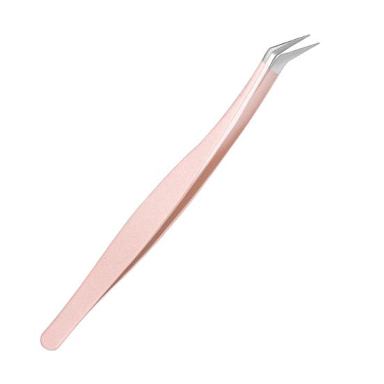 Eyelash Tweezers Stainless Steel 3D Accurate Clip Lash Extensions Supplies Tool Efficient Eyelashes Tweezers for Precise Application