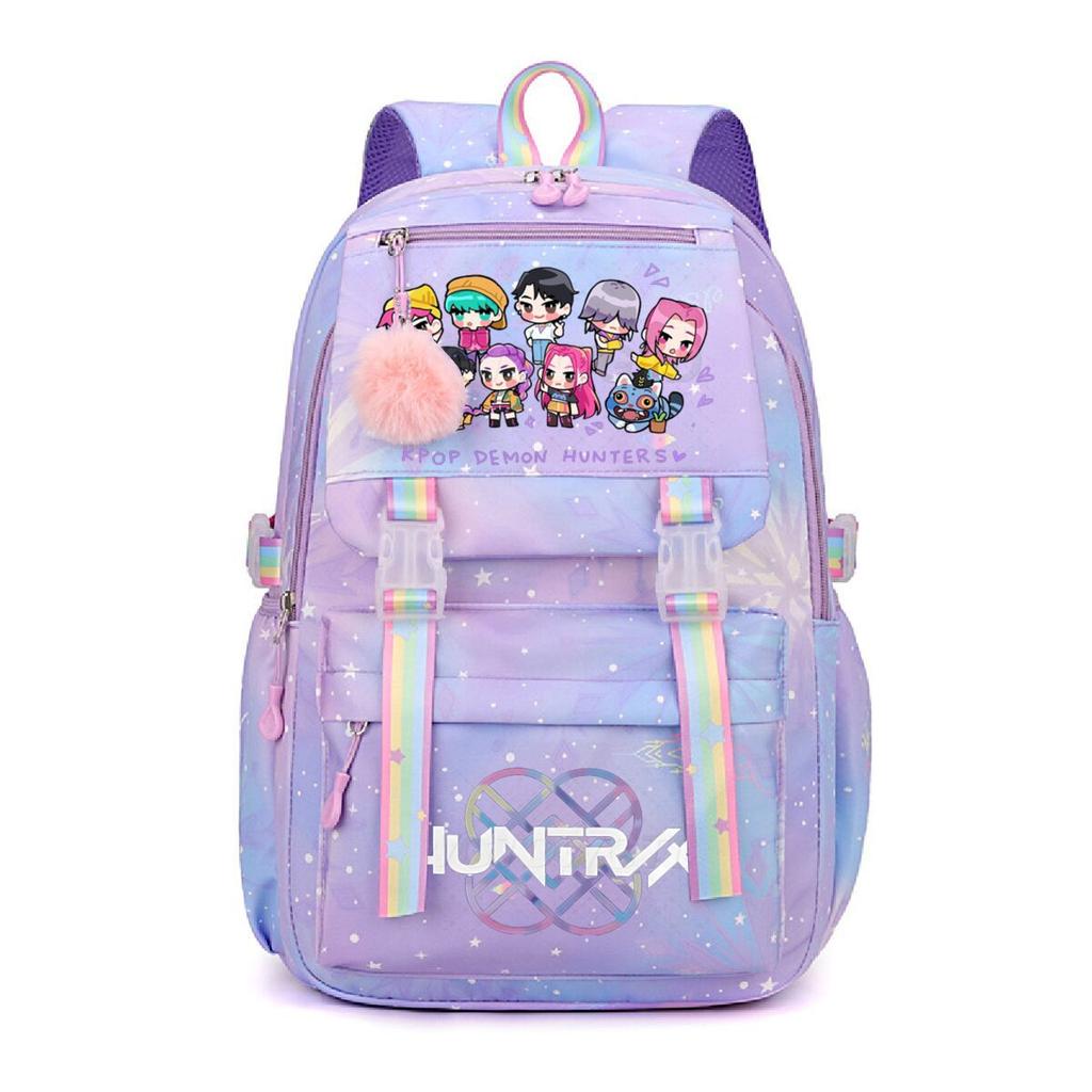 Animation Cartoon Peripheral Printing Korean Version Trend Burden Reduction Backpack Large Capacity Student Leisure Bag