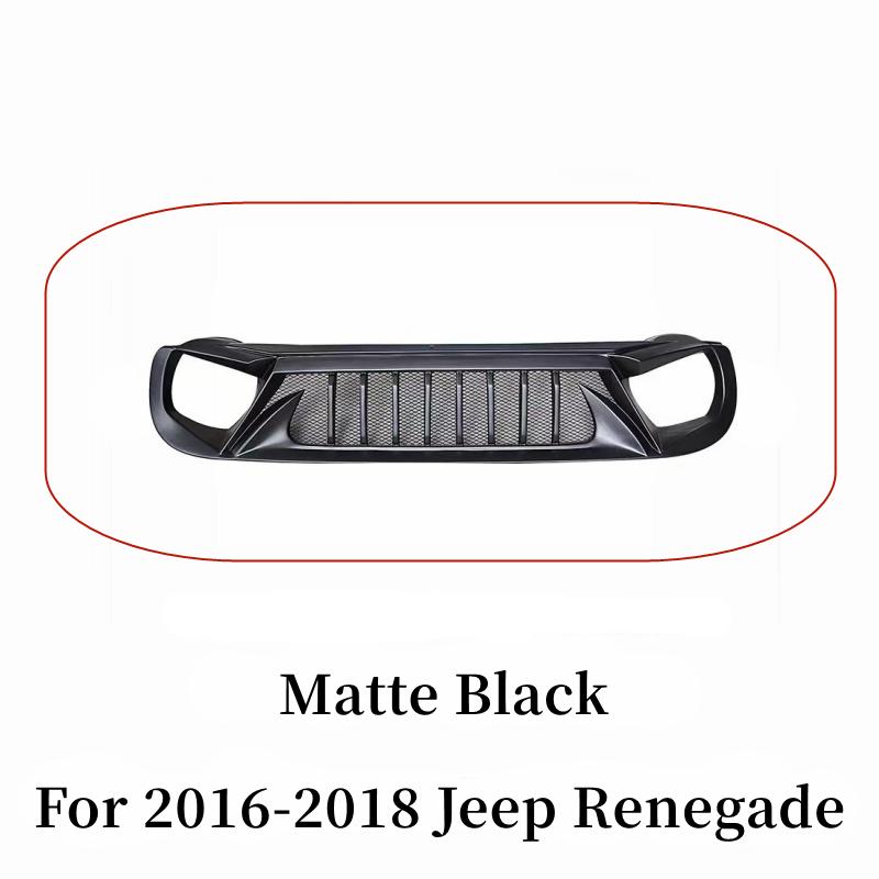 Для 2016 17 18 19 20 21 22 23 Jeep Renegade Гоночные решетки матовая карбоновая решетка воздухозаборник стайлинг экстерьера аксессуары для тюнинга деталь