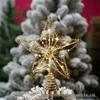 LED Five-Pointed Wrought Iron Star Tree Topper - Christmas Decoration