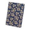 Футляр для проездного Inden Pass Синий с белым [Inden-ya] Футляр, G, Тонкий, Оленья кожа, Лак, Узор "Незабудки", 2527-14-181