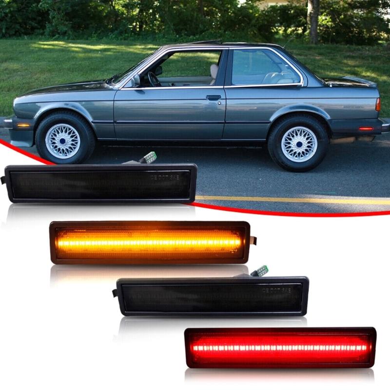 For E30 E32 E34 318is 325es  Board Side Turn Signal Marker Light Lamp Lens