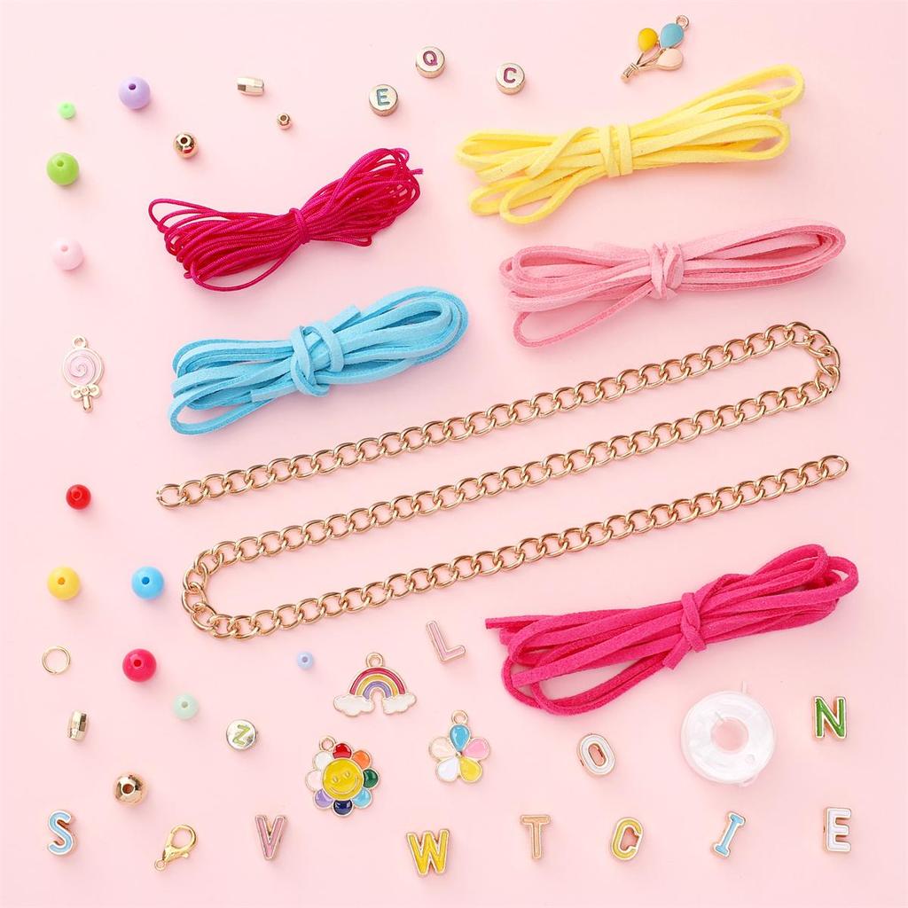 865Pcs Jewelry Kit Acrylic Beads for Bracelet Necklace Colorful DIY Accessories Jewelry Making