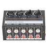 Support 4 in 1 Out Stereo Mini Mixer Separate Volume Knobs Stereo Splitte  Recording Studio