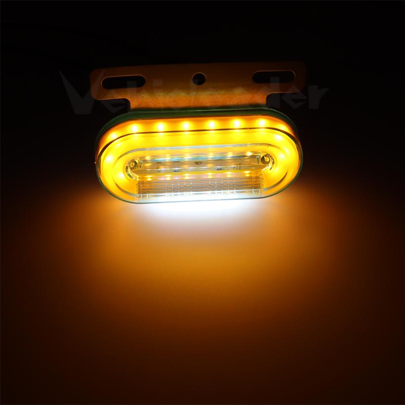 12V/24V 12 LED Car Truck Side Marker Lights Car External Lights Signal Indicator Lamp Warning Tail Light 3 Modes Trailer Lorry