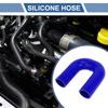 X AUTOHAUX 1pcs Inner Diameter 40mm Length 150mm 180 Degree Blue Car Silicone Hose