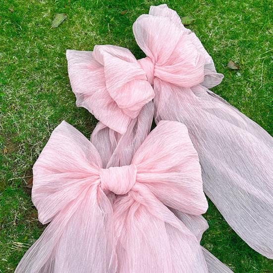 Большой розовый бант, украшение, гигантский сетчатый бант для детского душа, дня рождения, девичника, свадьбы, помолвки, декорации для комнаты