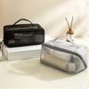 Mesh Transparent Storage Makeup Bag, Portable Cosmetics, Large Capacity Nylon Mesh Bag