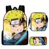 Детский рюкзак Наруто из легкого прочного материала для школы и путешествий