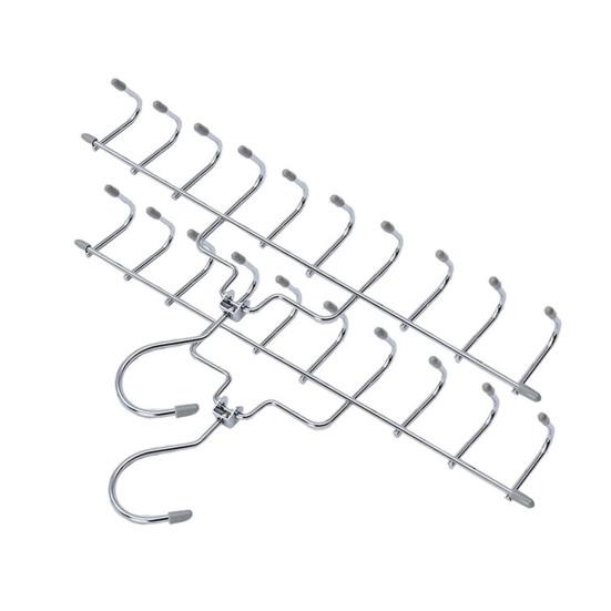 Вешалка для ремня с 10 крючками из нержавеющей стали, противоскользящая, с большой грузоподъемностью