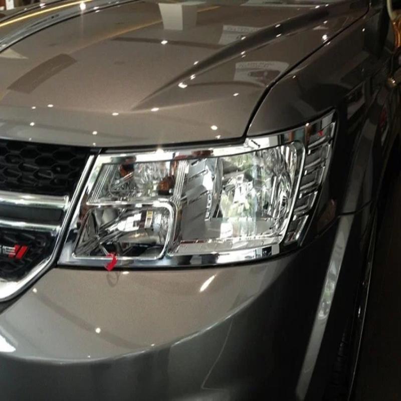 Для Dodge Journey Fiat Freemont 2012-2016 ABS хромированная фара задний фонарь передняя и задняя противотуманная фара дверная чаша наклейка на раму