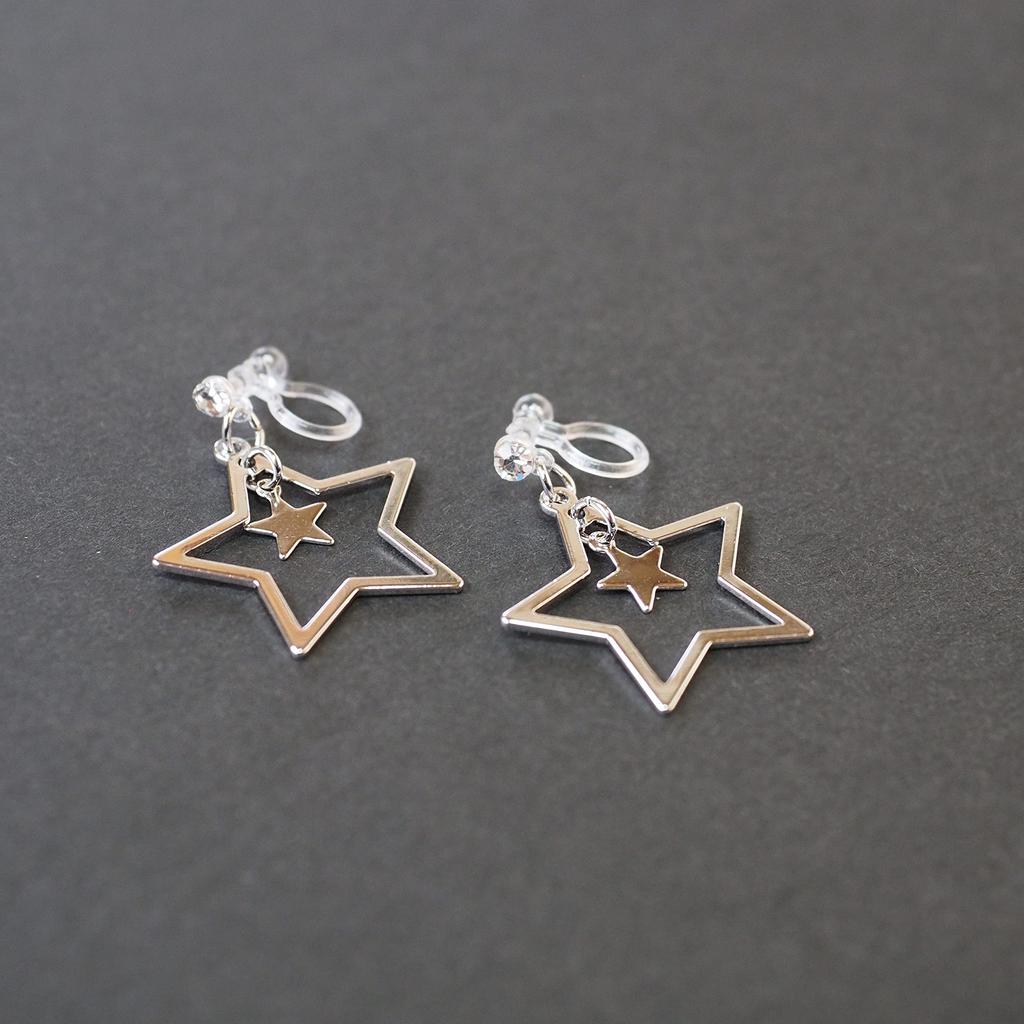 Серьги для двойных смоляных сережек Miyabi Grace Miyabi Grace женские, популярные, милые, не прокалываемые серьги, безболезненные, элегантные, нежные, для взрослых, качающиеся,