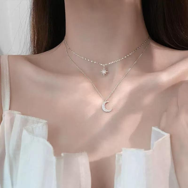 Серебряный кулон-крест, длинное ожерелье, женская цепочка на ключицы, аксессуары, легкая роскошь, нишевые, высококачественные, милые и крутые, стиль Spice Girls