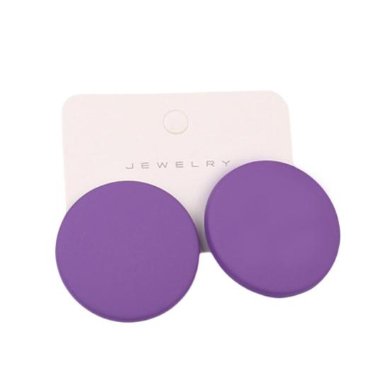 1 пара серег-гвоздиков ярких цветов с геометрическим рисунком, аэрозольная краска, пирсинг, простые для женщин и девочек, большие