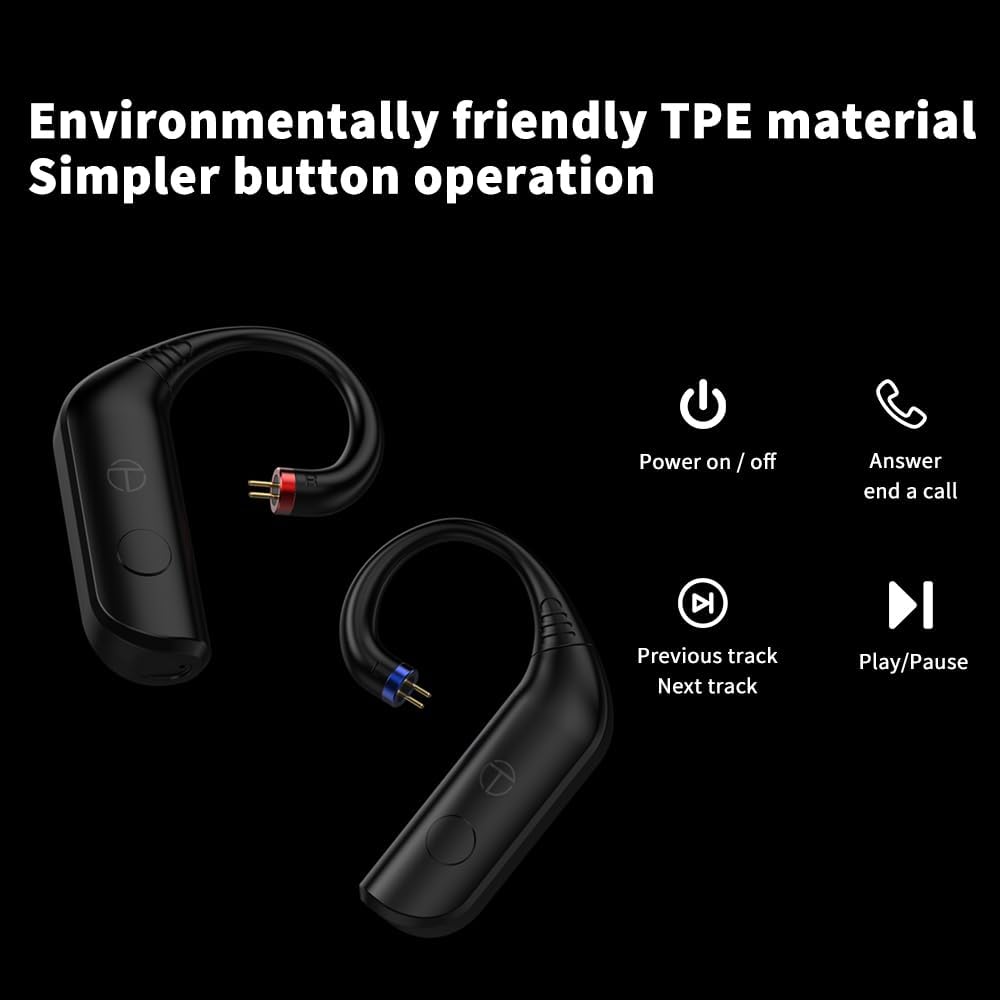 Модуль наушников TRN BT20 Pro Bluetooth с разъемом MMCX, беспроводным ушным крючком AAC/SBC с зарядным чехлом для Shure SE535 SE846 SE315 SE215