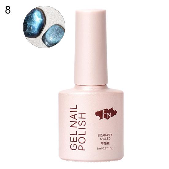 8 мл клей «кошачий глаз», сверкающий, быстросохнущий, тонкая текстура, зыбучий песок, гель-лак для дизайна ногтей для красоты 