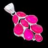 Faceted Ruby Gemstone 925 Sterling Silver Jewelry Pendant 2.2"  AH-3406