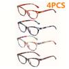 4pcs Anti-blue Light Reading Glasses Ultralight TR90 Sport Presbyopia Eyeglasses Women Men Far Sight Optical Eyewear Diopters