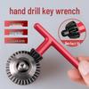 Electric Drill Accessory Set: Keyed Drill Chuck, Angle Grinder, Impact & Bench Drill Bits, Hand Drill, Rubberized Wrench