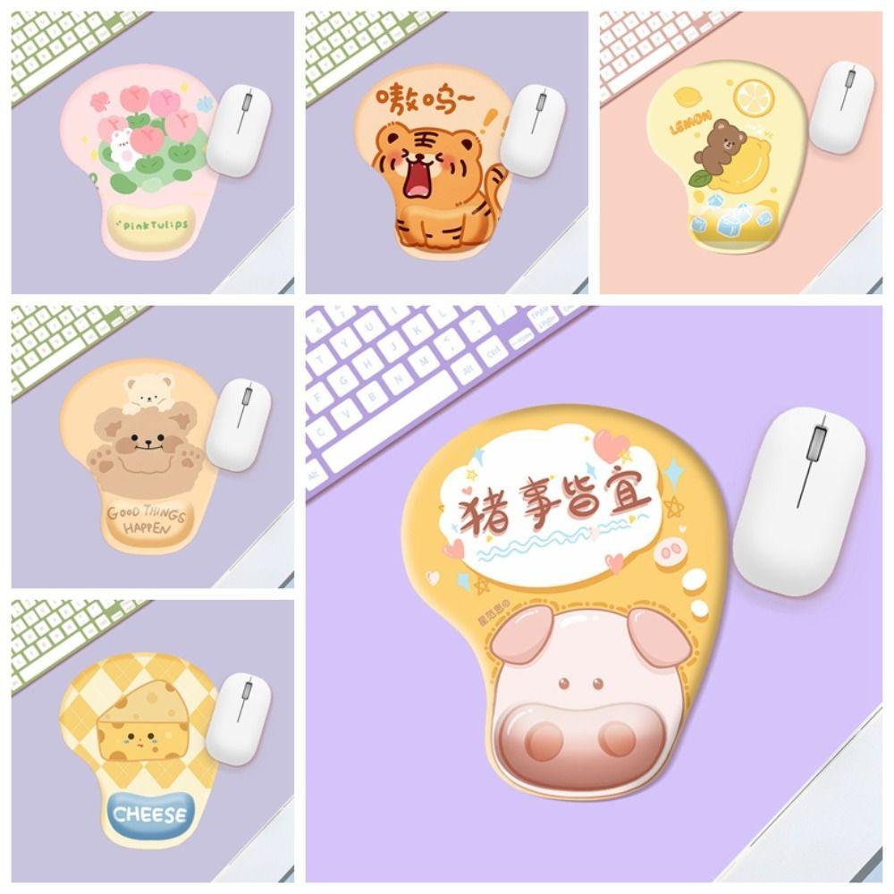 Non Slip Hand Support Mouse Mat Ergonomic Office Accessories Cartoon Wrist Rest Mousepad Office