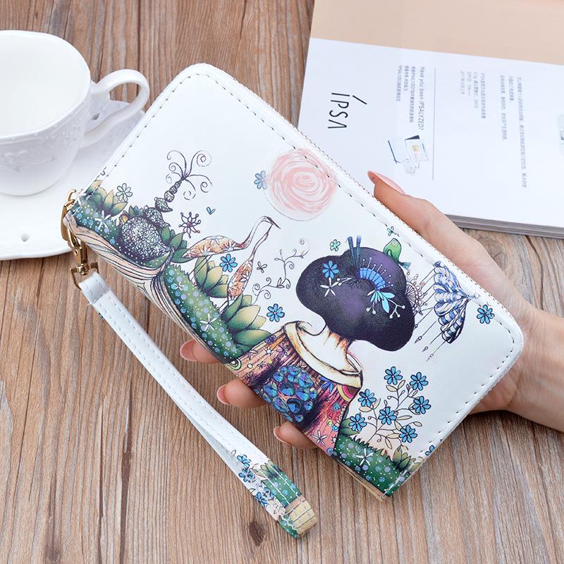 SCIONE 2020 новый женский кошелек женский длинный клатч на молнии с принтом модная сумка для мобильного телефона