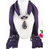 Jewelry Scarf Resin Pendant Scarf Women's Scarf