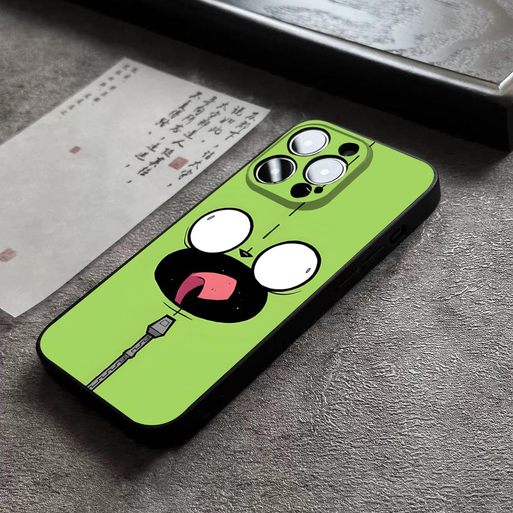 Чехол для телефона Invader Zim Для 17 Pro Max Для Iphone 14 16 Pro Max 12 15 11 13 Pro Xr X Xs 8 7 Plus Задняя крышка