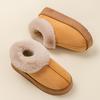 Non-slip Thick-soled Cotton Slippers Bag Heel Warm Snow Boots Home Couple Boots Autumn and Winter Velvet Cotton Shoes