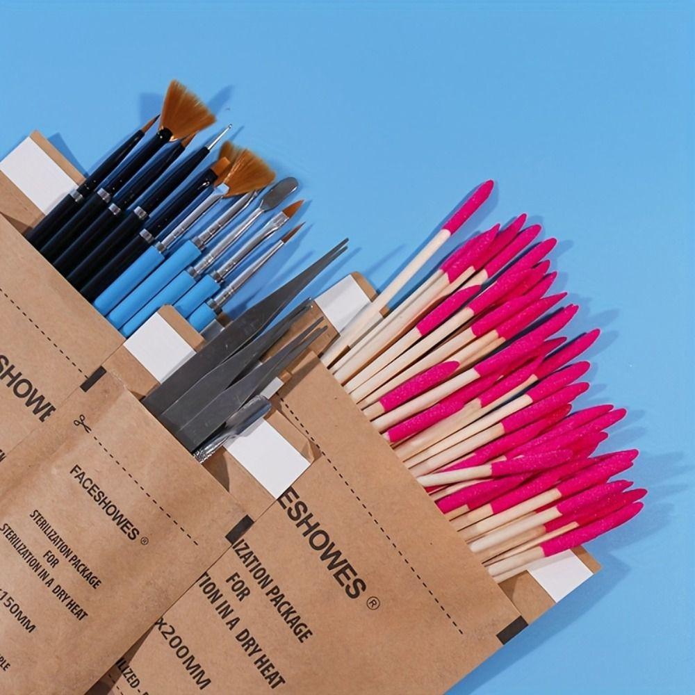 100 шт. безопасный стерилизационный мешок для ногтей здоровый маникюрный стерилизатор сумка для маникюрного салона