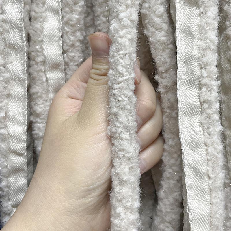 1 м DIY костюм ремесла искусственная отделка из овечьей шерсти аксессуары для одежды блестящая яркая шелковая отделка