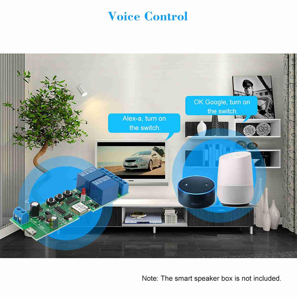   Smart WiFi  ,   Wireless Remote Control Module with Timer and Voice Control, Compatible with for Smart Home  