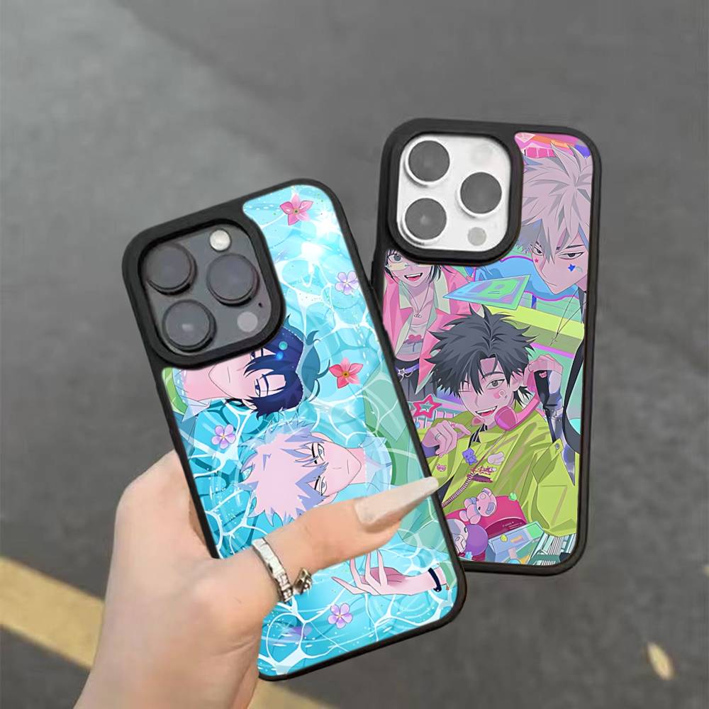 Чехол для телефона Healing Anime L-Link C-Click PC+TPU для IPhone 17 16 15 14 13 12 11 Pro Max Plus Милый Мультяшный Чехол