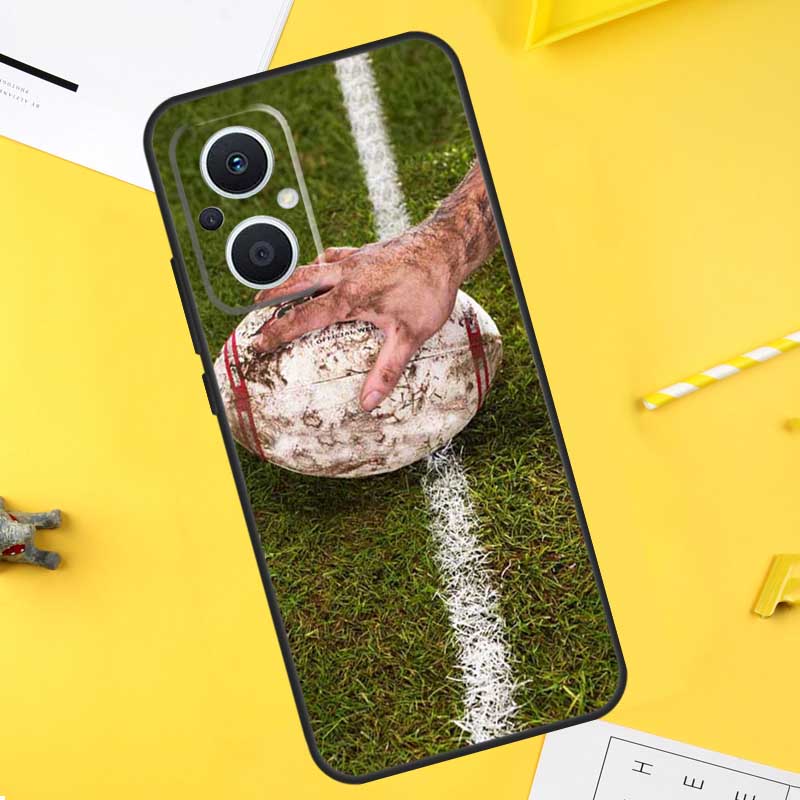 Rugby Ball Kit Team For OPPO Reno 13 14 12 11 10 Pro 14F 13F 12F 11F 7 8 Lite 8T OPPO Find X5 X6 X8 X9 Pro Case