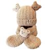 Fluffy Bear Kids Hat Scarf Set Windproof Warmer Warm Bonnet Cute Pullover Cap  Autumn Winter