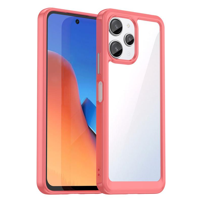 For Redmi 12 Case For Redmi 12 4G 5G Cover 6.79 Inch Colorful Soft Edge Silicone Transparent Shockproof Bumper For Redmi 12
