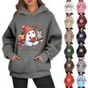 Women's Fashionable Daily Versatile Casual Hooded Sweatshirt, Daily Long Sleeved Patch Top Sweatshirt