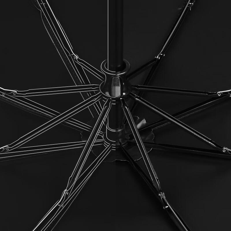 MAYDU Three-Fold Hot-Stamped Heart Dual-Use Umbrella