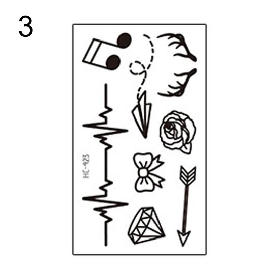 Тотемная татуировка водонепроницаемый безопасный черный цвет Популярная одноразовая наклейка на руку для вечеринки