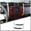 Matte Black GPS Nagivation Side Cover Trim Strip For Tayota FJ Cruiser 2007-