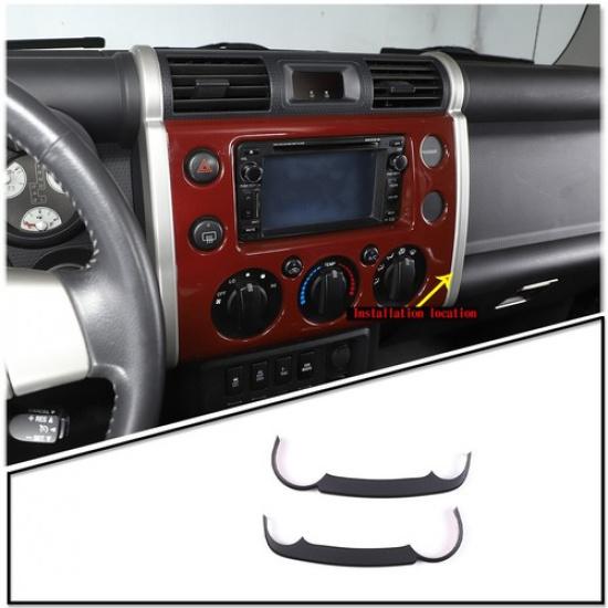 Matte Black GPS Nagivation Side Cover Trim Strip For Tayota FJ Cruiser 2007-