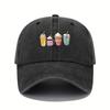 Fun printed baseball cap for men and women, adjustable for parties, festivals, and event themes, duckbill cap