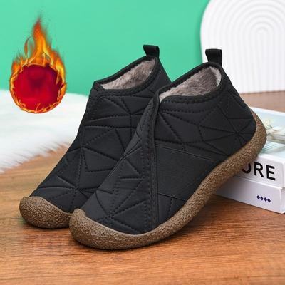 Женская зимняя обувь Зимняя нескользящая и бархатная утолщенная обувь для снега с высоким верхом, чтобы согреться в зимней обуви