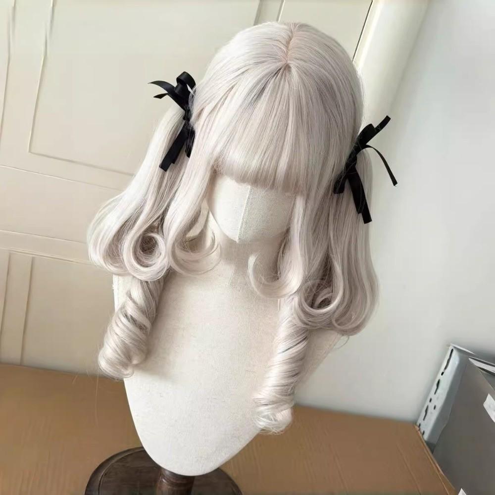 Long Curly Lolita Wig with Bangs Harajuku Roman Volume Cosplay Wig Cosplay Party