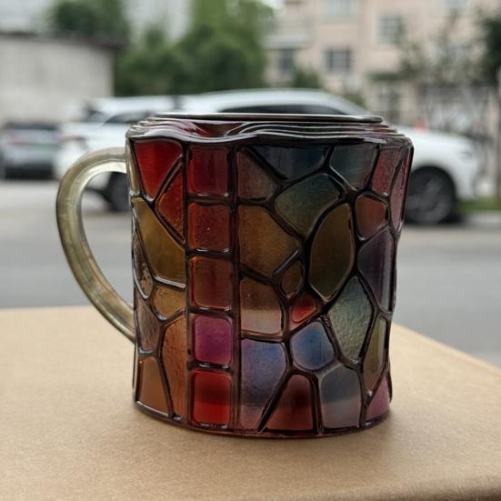 Picture Book Cup 3D Book Stacking Mug Hand-Drawn Literary Coffee Cup for Book Lovers Teachers Librarians