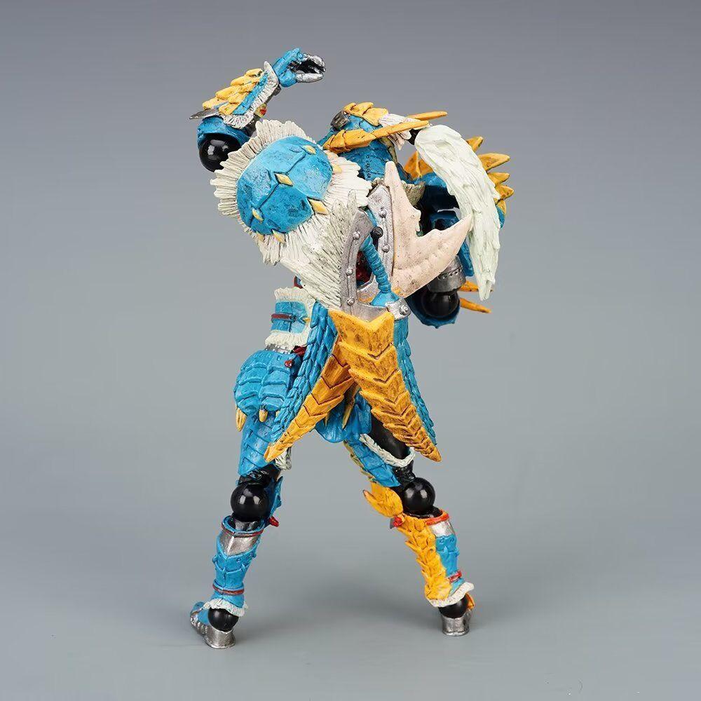 17cm Monster Hunter Jinou/rathalos Revoltech Yamaguchi Swordsman Model Dolls Figurine Anime Action Figure Decor Adult Toy Gifts