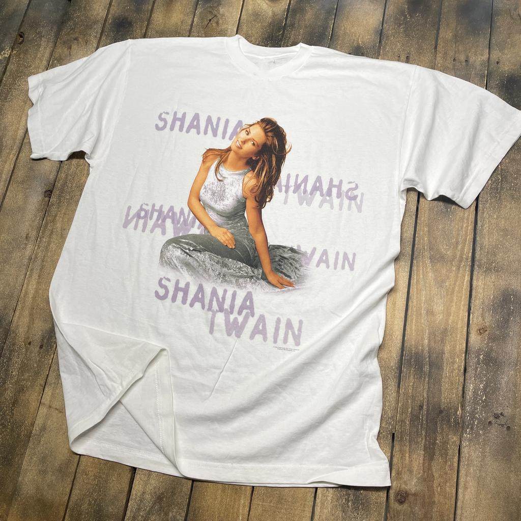 Vtg 1998 Shania Twain Tour Cotton White All Size T Shirt For Men CM042