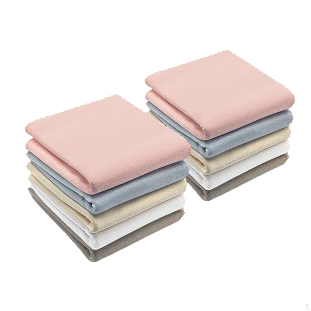 10 Pieces Microfiber Cleaning Cloth for Musical Instruments Towel Care Versatile Reusable Polishing