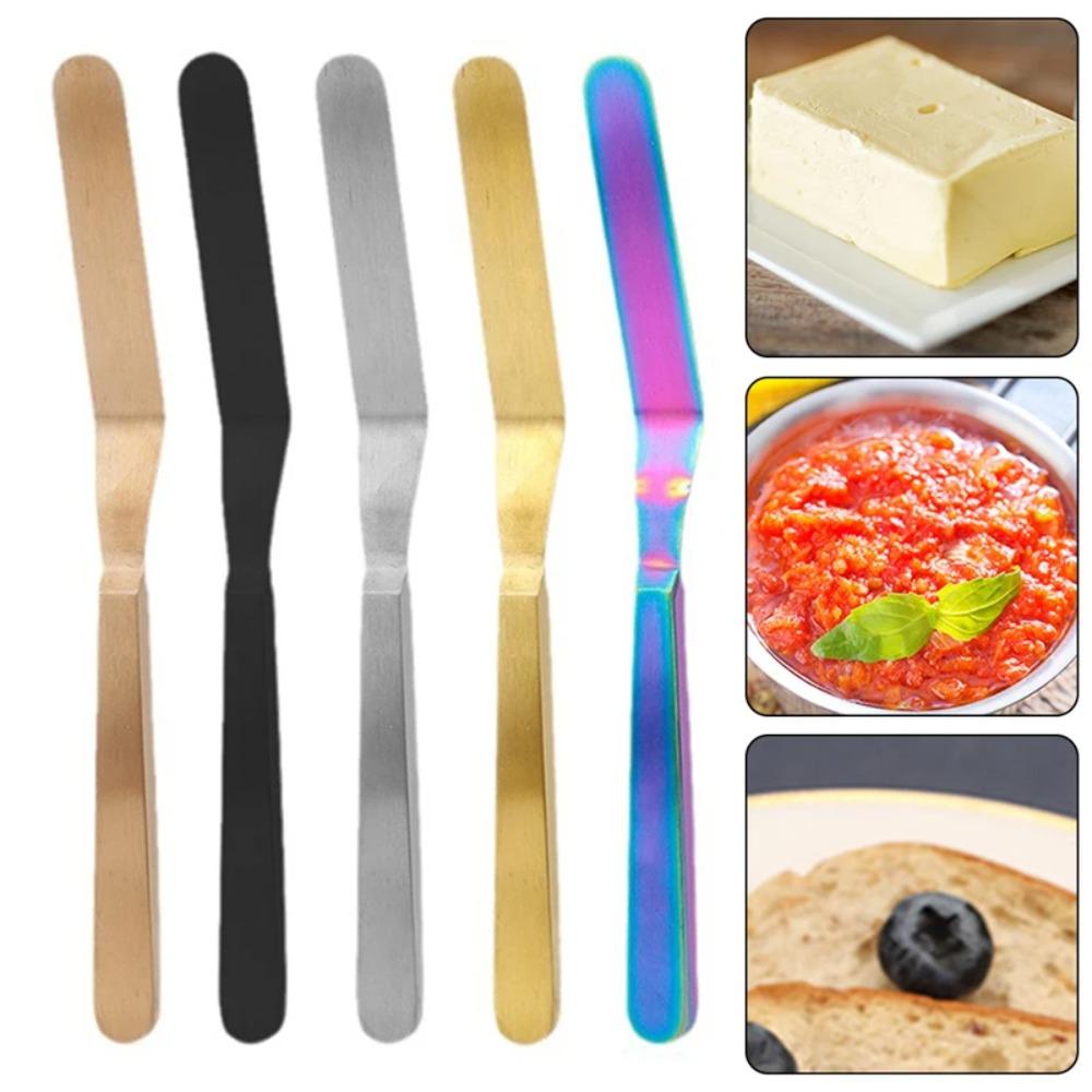Comfortable Grip Butter Scraper 8 Inch Jam Spreader Butter Cutter Cake Icing Spatula  Chef