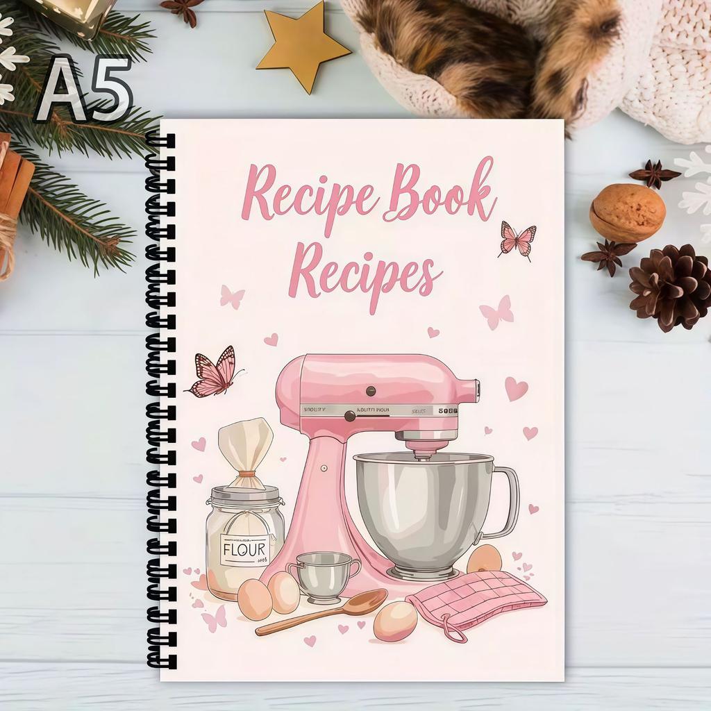 New arrival spiral recipe notebook cooking diary home recipe coil book